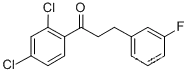 Molecular Structure of 898767-59-4 (2',4'-DICHLORO-3-(3-FLUOROPHENYL)PROPIOPHENONE)